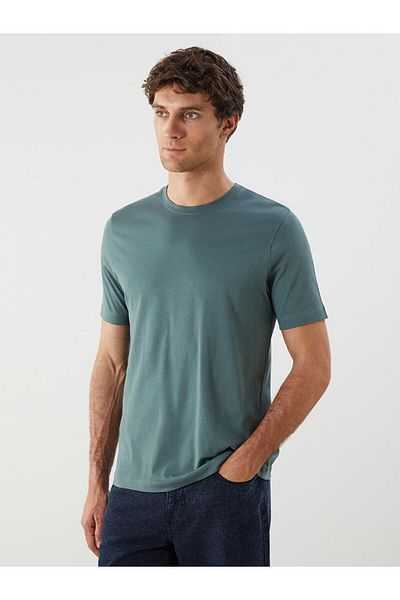 LC Waikiki Ανδρικό T-Shirt από βαμβακερό χτενισμένο λαιμό