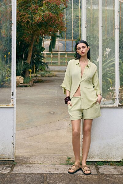 Pull & Bear Dokulu bermuda