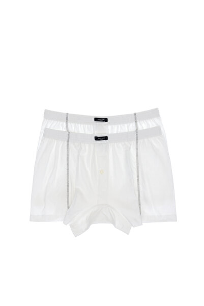 Pierre Cardin Beyaz Pamuklu 2'li Boxer 50315301-600
