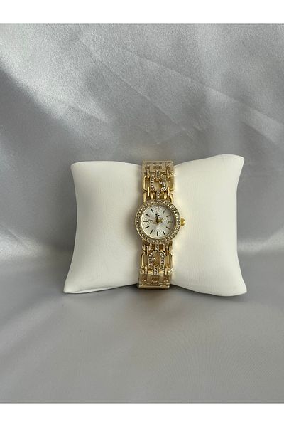 QUARTZ Auger Model Gold Stylish Women Watch