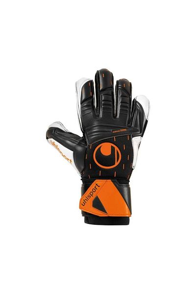 UHLSPORT 101126601 - Black Neon Orange Goalie Gloves