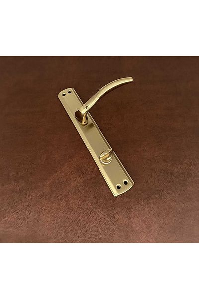 KOLDOOR Trim Titanium Gold Luxury Mirrored Wc Bathroom Door Handle Left Basar 1 Set