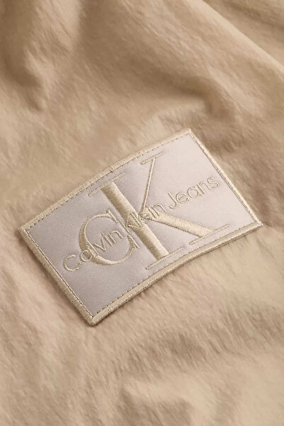Calvin Klein Erkek Ck Unpadded Harrington Ceket - Bej