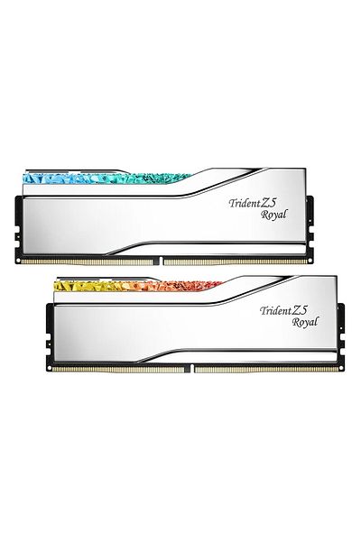 G Skill ذاكرة سطح المكتب Gskill Trident Z5 Royal F5-7600j3646g16gx2-tr5s 32 جيجابايت (2X16 جيجابايت) Ddr5 7600 ميجا هرتز Cl36