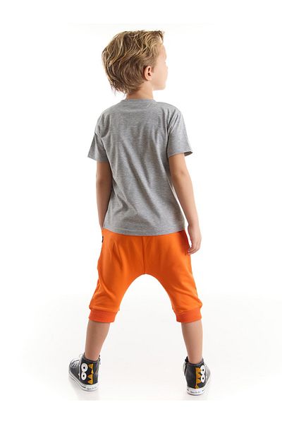 Denokids Yo Kaplan T-Shirt-Capri-Shorts-Set für Jungen