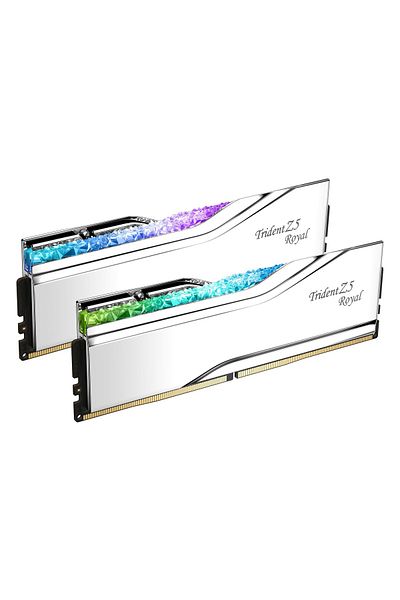 G Skill ذاكرة سطح المكتب Gskill Trident Z5 Royal F5-7600j3646g16gx2-tr5s 32 جيجابايت (2X16 جيجابايت) Ddr5 7600 ميجا هرتز Cl36
