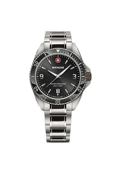 Wenger Mens Watch Wenger 01.2031.101, Quartz, 40mm, 20ATM