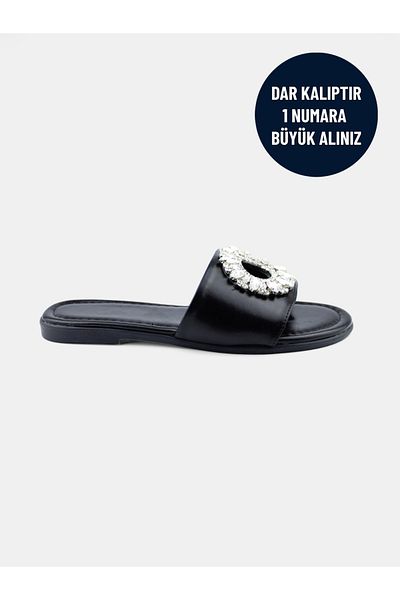 MAGGIO Women's Black Stone Slippers