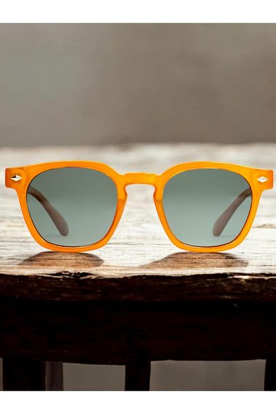 Daniel Klein Men's Sunglasses – Orange Frame, Polarized, Uv400, with Gift Box