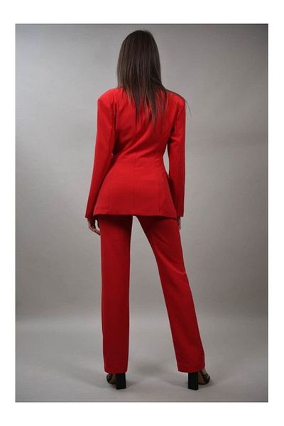 LUMİNA MILANO CUT OUT SUIT JACKET M Red