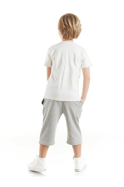 Denokids مجموعة شورت كابري تي شيرت للأولاد من Hey Dude
