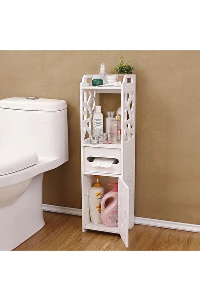 Un منظم الحمام وخزانة رفيعة عدة ادراج متعددة الاستخدامات للمنزل