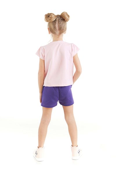 Denokids Teddy Bear Girl T-shirt Shorts Set