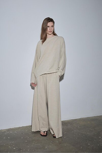 Suud Collection Natural Ole Oversize Linen Blouse