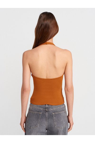 Dilvin 21052 Halter Collar Top-A.Πλακάκι