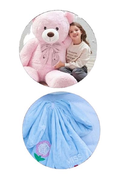 rexa Blue Teddy Bear – Oversized Plush Gift Toy | Soft & Huggable Stuffed Animal