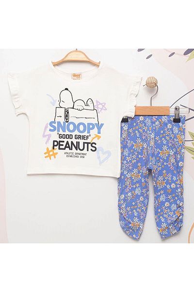 MODA Girl's Snoopy Double Tights Suit