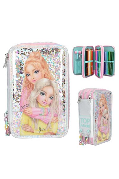 Top Model 3 Tier Pencil Case - Confetti Motif