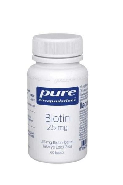Pure Encapsulations Pure Biotin 2.5 Mg 60 Capsules