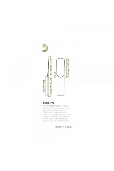 Daddario D'Addario Woodwinds Reserve Dkr0530 Tenor Saxophone Reed No:3