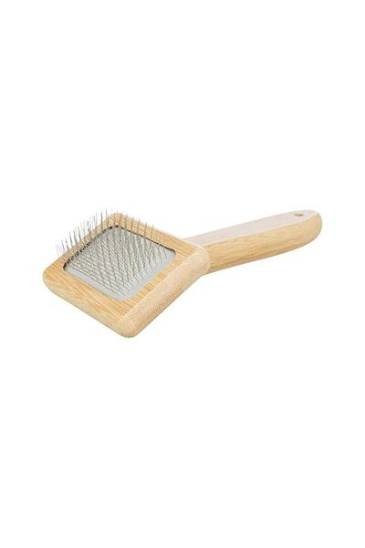 Trixie Trixie Soft Bamboo and Metal Pet Brush - Brown - Small