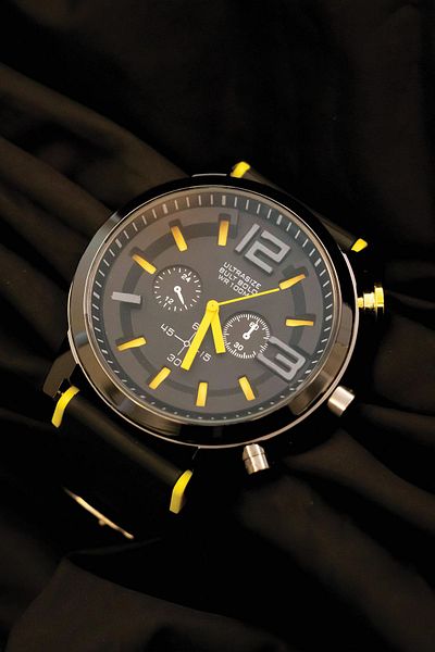 Aqua Di Polo 1987 Silicone Black Men's Wristwatch Apwr010002