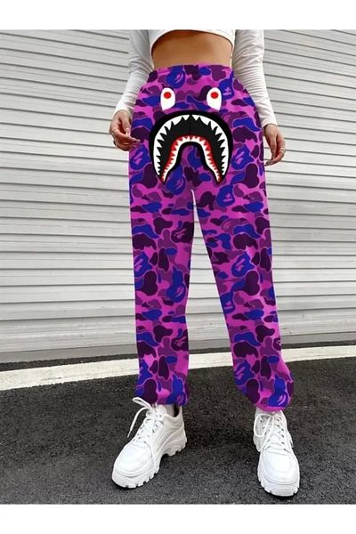Silerra Bape Hark Digital Printed Sweatpants or