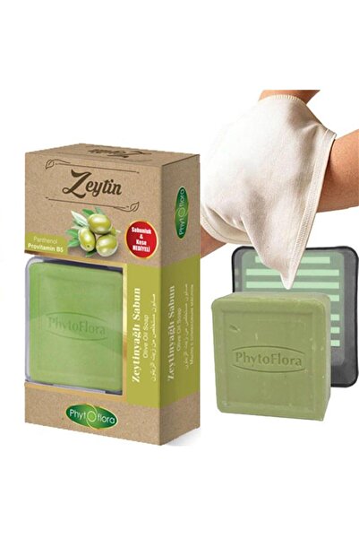 Phytoflora Olive Oil Soap with Pouch and Soap Dish Gift 125 Gr