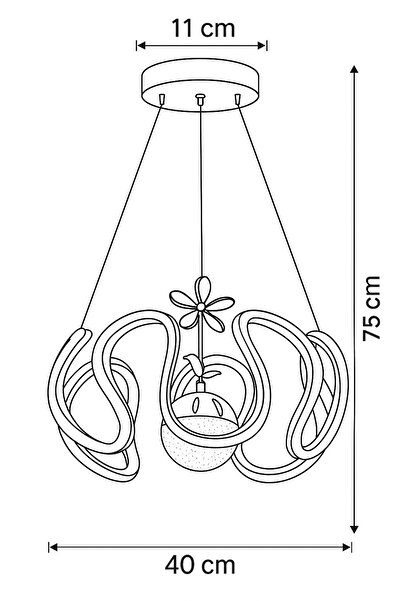 İstanbul Avize Beren Gold Kumandalı 3 Renk Ledli Lüx Sarkıt Modern Led Avize
