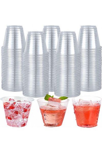 Sunshine smile Set de 50 de ochelari Sunshine Smile, plastic, transparenți, 30 ml