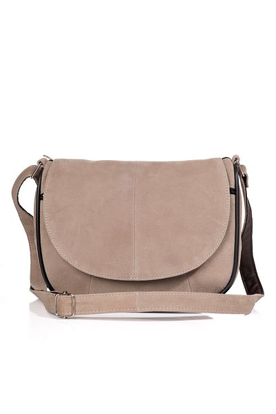 fubileather Geantă de umăr Midi Daily din piele naturală de piele de căprioară