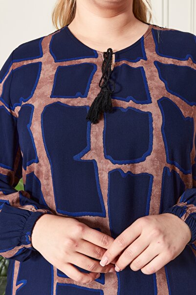 Ferace Yellow Large Size Shirt Tunic - Comfortable Fit High Quality Seasonal Winter