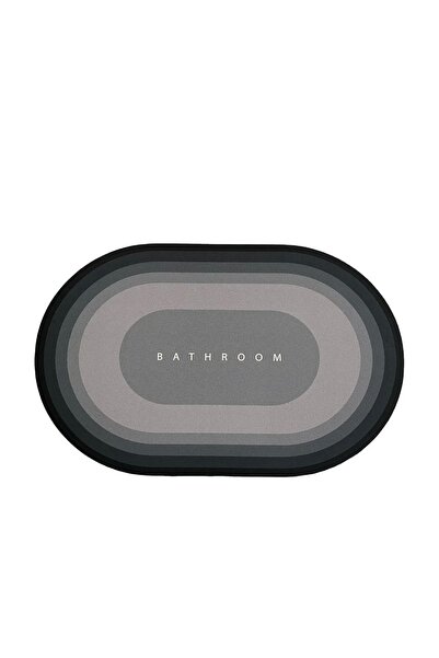 Genel Markalar Gri- Sihirli Paspas Su Emici Diatom Banyo Paspası Kayban Tabanlı Abdest Paspası 40 ✖️60