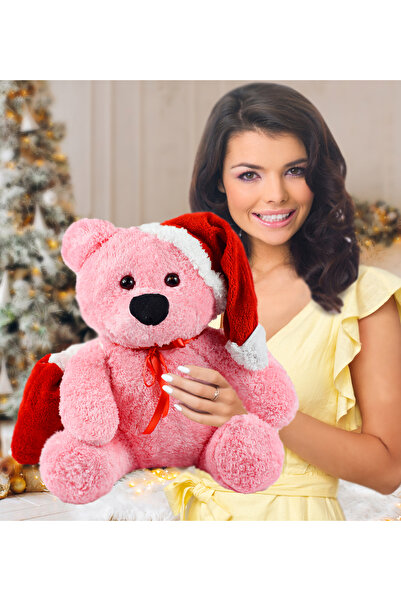 Özgüner Oyuncak 55 cm Santa Claus Teddy Bear - Cute and Cheerful Christmas Gift