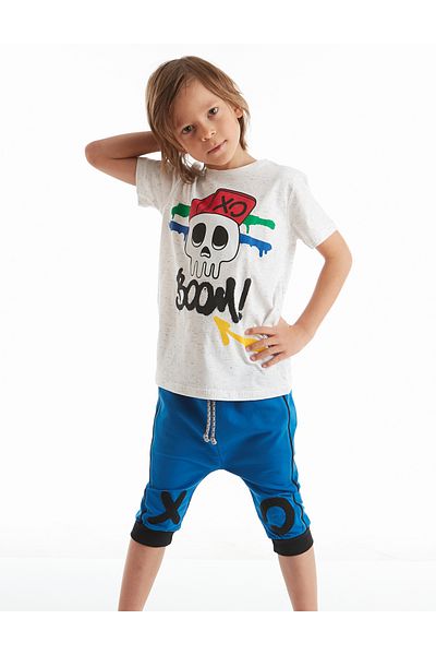 MSHB&G Xo Boom Boy's T-shirt Capri Shorts Set
