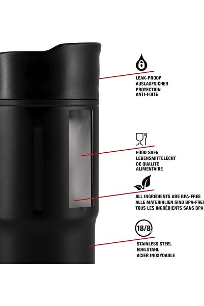 SIGG Insulated Coffee - Black Travel Mug Gemstone Obsidian