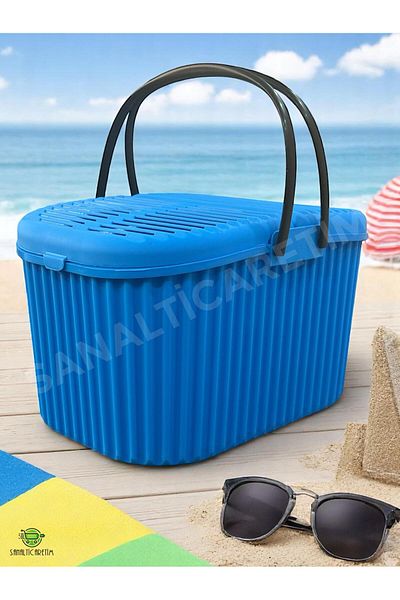SANALTİCARETİM Blue Picnic Basket 30 Lt.