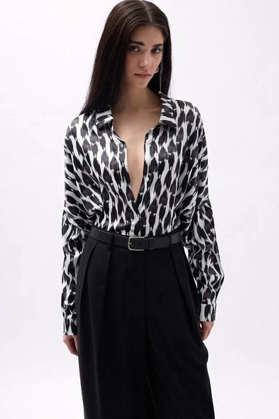 Silerra Cămașă Crop cu model
