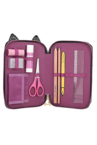 Top Model Triple Pencil Case Leo Rebel Kıtty 413020