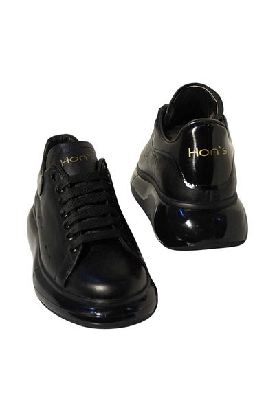 HON'S Air Sole Black Pantofi pentru bărbați Pantofi clasici cu șireturi Pantofi sport Premium