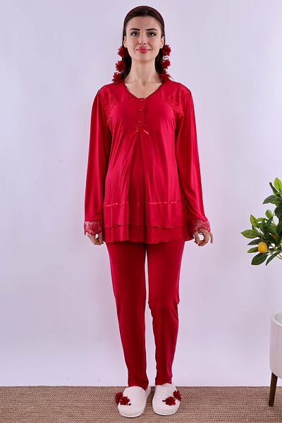 ByLohusa Effortt Cherry Maternity Pajama Set