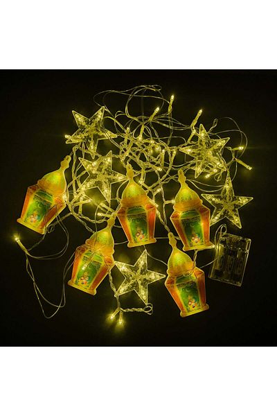 Party and Story Luminous Ramadan decorations crescent shape, 2 meters, 10 lines