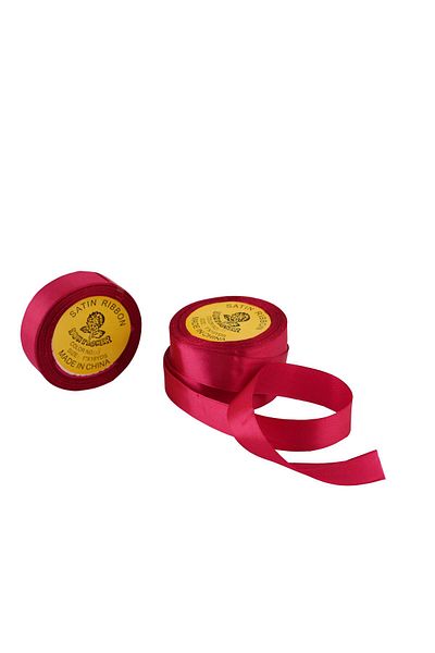 Party and Story Red Satin Ribbons, 1 Inch, 3 Pieces