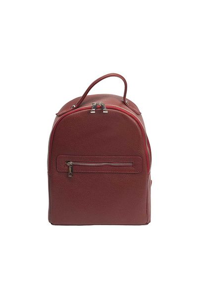 Toro Nero Women's burgundy genuine leather backpack Ayana