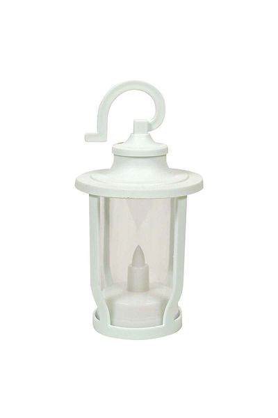Party and Story Ramadan lantern for home decorations 15 CM *5.50 CM white 12 pieces