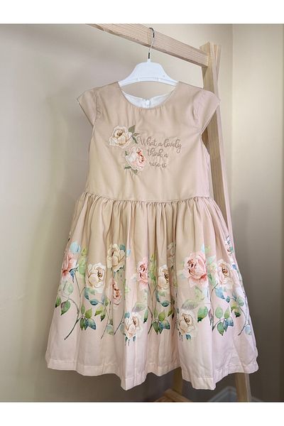 Yollo Kids Φόρεμα για κορίτσια με μοτίβο τριαντάφυλλο