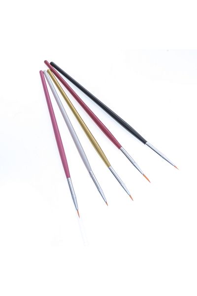 Cupio Set of 5 manicure brushes for painting