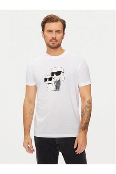 Karl Lagerfeld Men's T-Shirt 755061-544241 White