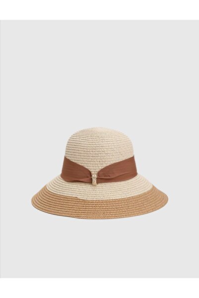 İLVİ Nara Straw Tan Women's Beach Hat