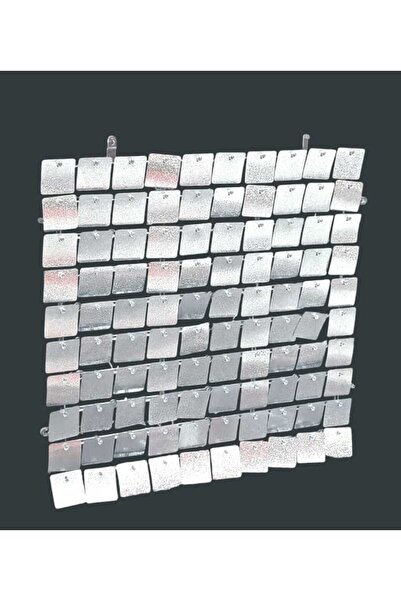 Party and Story خلفيات لامعة من الترتر، 30 سم × 30 سم، لون فضي، 12 قطعة